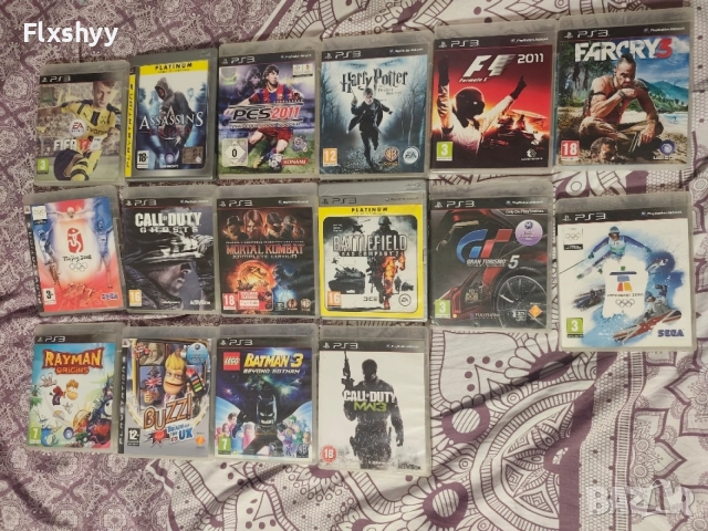 Продавам PS3 Игри,втори употребени освен Harry pиotter, Vancouver 2010 и BUZZ те са неизползвани 
