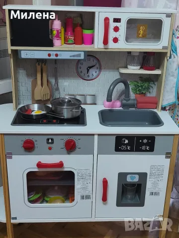 Дървена кухня Лидл с аксесоари