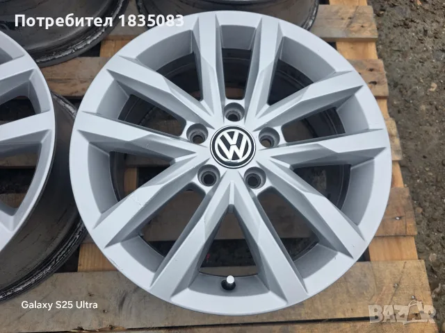 Лети джанти 16ки 5х112 VW, снимка 6 - Гуми и джанти - 56709308