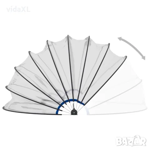 vidaXL Купол за басейн 559x275 см, снимка 8 - Басейни и аксесоари - 56148363