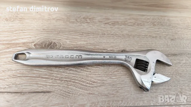 FACOM 101.10- 10" - MADE IN FRANCE - ORIGINAL FACOM - ПРОФЕСИОНАЛЕН Раздвижен Ключ 10" (40 mm ) !!!
