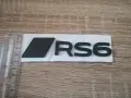 черен гланц емблема Audi RS6 нов стил, снимка 5