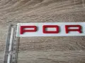 Червен надпис букви Порше / Porsche, снимка 5