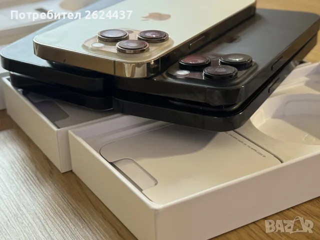 Бартер iPhone 14 Pro 128 256gb black gold 100%, снимка 7 - Apple iPhone - 56576228