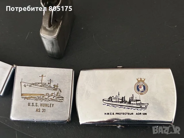 Navy Zippo 1964-65 и катарама колан, снимка 5 - Колекции - 56661328