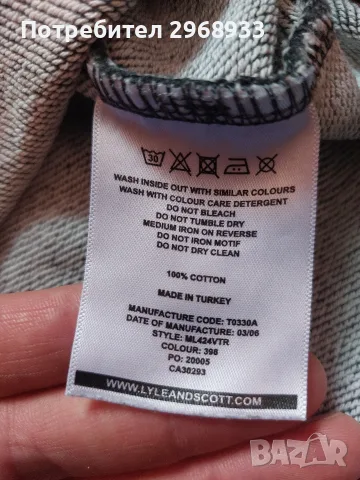Мъжка Блуза Lyle & Scott, снимка 5 - Суичъри - 56702433