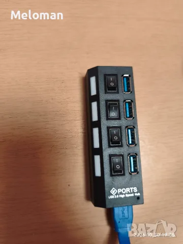 Продавам 4-портов USB 3.0 хъб
