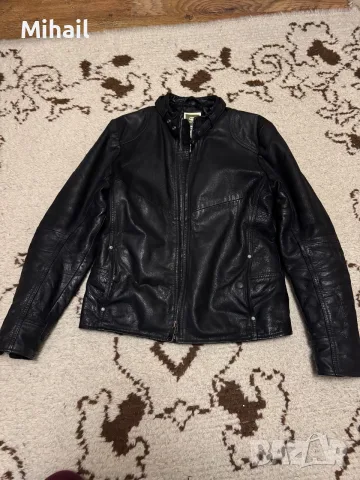 Кожено яке от бизонска кожа G-Star Raw, снимка 2 - Якета - 56696866