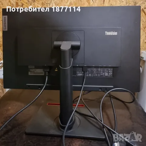 Монитор Lenovo ThinkVision T24i-20, снимка 2 - Монитори - 56744256