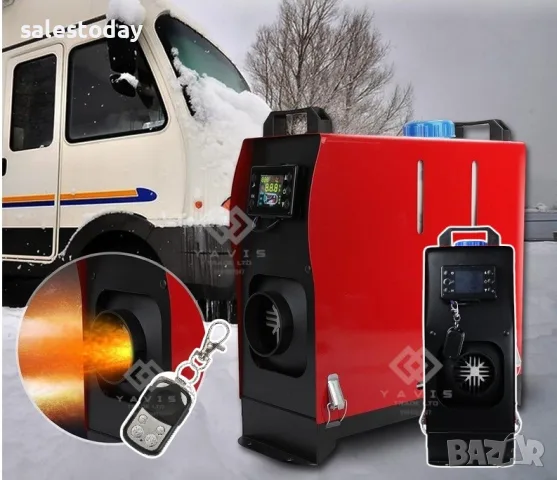 Печка за бус, Кемпер, гараж, Дизелова преносима печка, 220V, 8kw, 12V, 24V 