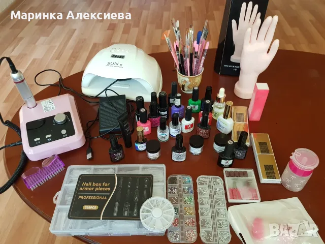 Печка за гел лак комплект
