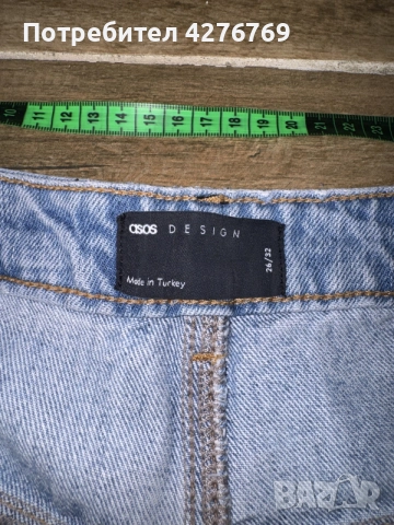 ASOS светло сини дънки (широки), снимка 6 - Дънки - 56682770
