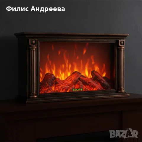 LED камина с ефект на тлеещи въглени – безопасна и стилна атмосфера у дома