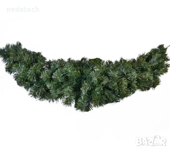 Коледен декоративен гирлянд, зелена1.22м x 5см. 