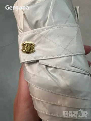 луксозен чадър Chanel, снимка 3 - Чанти - 56602499