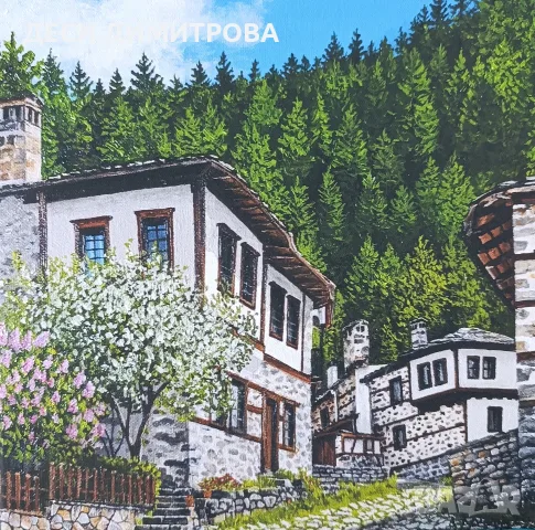 Репродукция на картина "Родопска пролет"