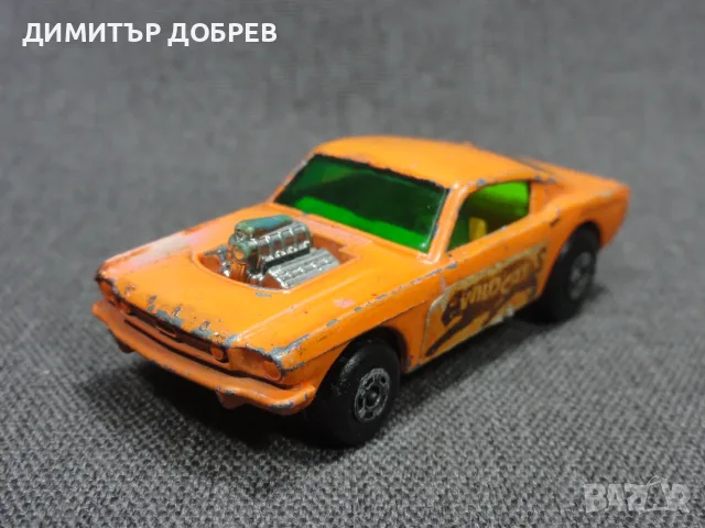СТАРА РЕТРО МЕТАЛНА КОЛИЧКА WILDCAT DRAGSTER MUSTANG MATCHBOX SUPERFAST ENGLAND