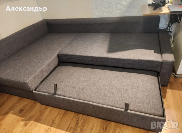 ъглов диван разтягащ се , снимка 2 - Дивани и мека мебел - 56600161