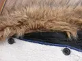М Нова Мъжка Парка с Голяма Пухена Качулка Pull & Bear, снимка 6