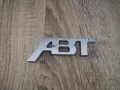 Audi ABT сребриста емблема малък размер, снимка 1