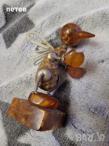 кехлибар. кехлибарена фигурка.amber., снимка 12 - Антикварни и старинни предмети - 56741733