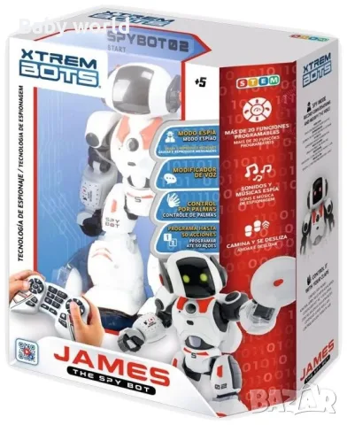 XTREM BOTS Робот шпионин JAMES, снимка 5 - Електрически играчки - 56552917