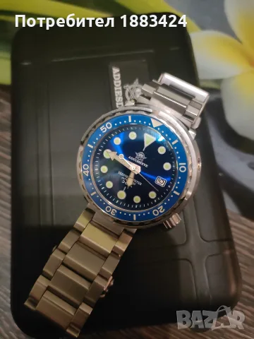 Часовник дайвър Addiesdive Deep Sea Hunter, снимка 6 - Мъжки - 56569133