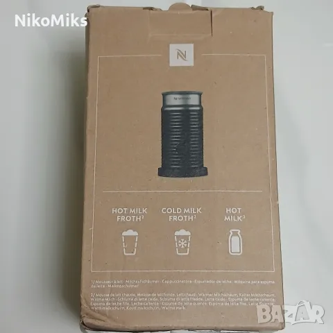 ЧИСТО НОВ Уред за млечна пяна Nespresso Aeroccino 3, черен