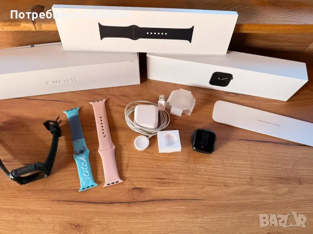 Apple Watch Series 5 44mm GPS Space Gray + Оригинална Кутия и Аксесоари
