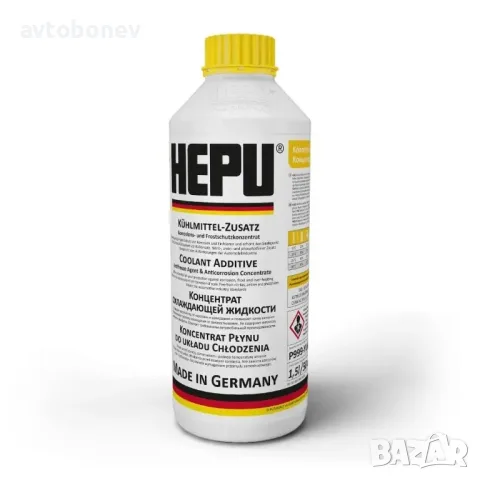 Антифриз-концентрат HEPU® P999YLW - G11(жълт) - 1.5L