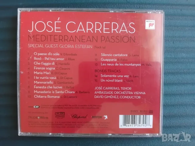 José Carreras – Mediterranean Passion - Диск с Автограф, снимка 2 - CD дискове - 56638570