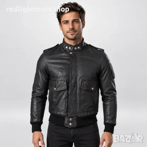 Мъжко кожено яке XS