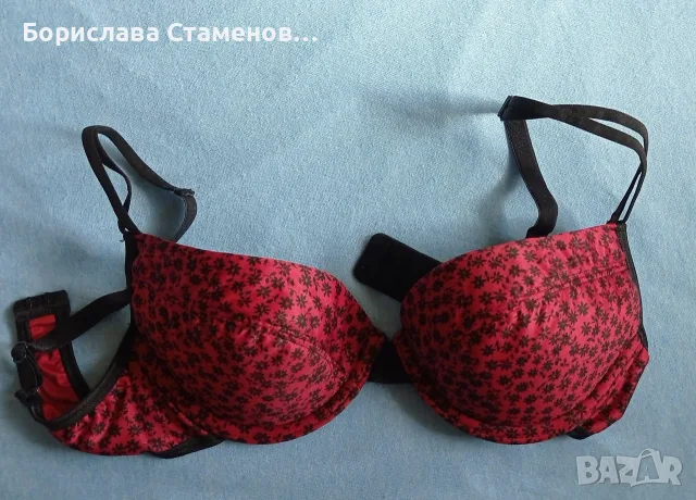 Сутиен червено и черно, снимка 4 - Бельо - 56579784