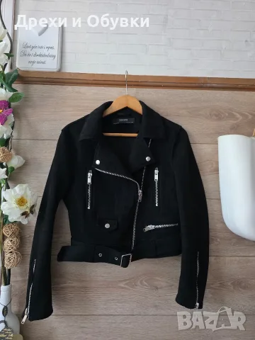 Черно късо яке Zara, снимка 3 - Якета - 56600770