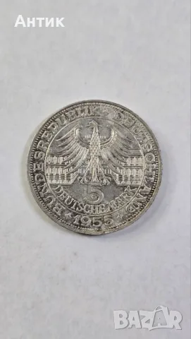 5 Deutsche Mark 1955 G — Ludwig Wilhelm von Baden
