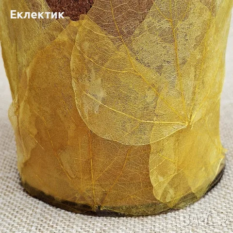 Фенер със скелетни листа, снимка 10 - Декорация за дома - 56652729
