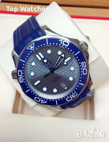 Omega Seamaster Diver 300M 42mm Steel Grey Wave Dial Ceramic Automatic, снимка 3 - Мъжки - 56612073