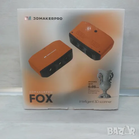 Професионален Интелигентен 3D Скенер 3DMakerpro Fox – Пълен Комплект, Като Нов (0.05-0.07mm)