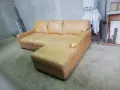 Кожен ъглов диван, снимка 3