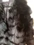 Черно палто с косъм, снимка 2