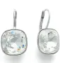 Swarovski sylver-tone crystal drop обеци, снимка 9