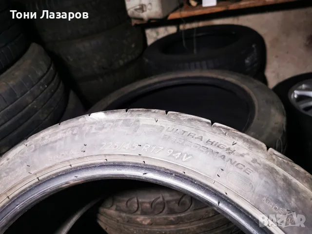 Летни гуми 225 45 17, снимка 3 - Гуми и джанти - 56589389