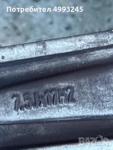 Оригинални джанти 17 5х112, снимка 8 - Гуми и джанти - 56709859