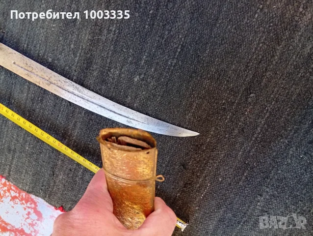 Стар османски нож с позлата , снимка 6 - Антикварни и старинни предмети - 56563690