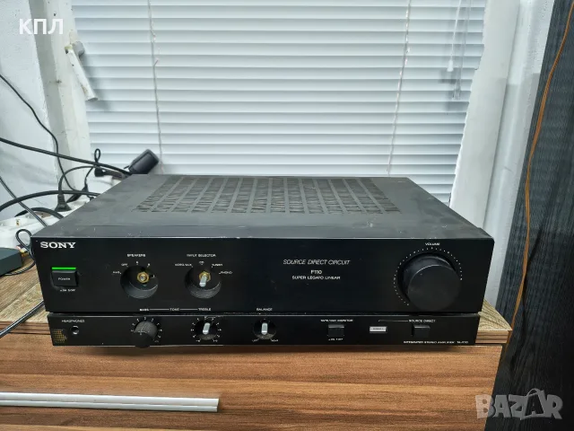Усилвател SONY F-110 РАБОТИ , снимка 3 - Ресийвъри, усилватели, смесителни пултове - 56657483