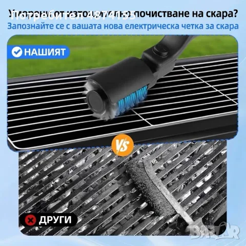 Електрическа четка за скара, снимка 5 - Скари - 56633192