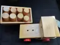 дървено камионче с  8 буренца, снимка 2
