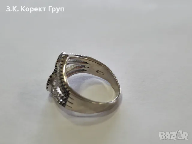 Сребърен пръстен 925 / 4,60 гр., снимка 6 - Пръстени - 56593161