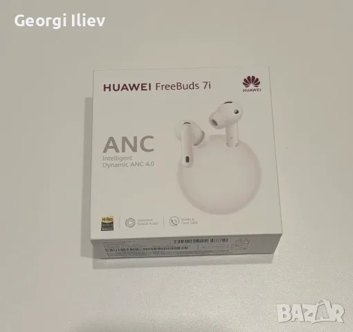 Huawei FreeBuds 7i + кейс | В гаранция | Като нови