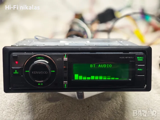 авто радиокасетофон FM ресийвър USB блутут CD плейър  KENWOOD KDC-BT60